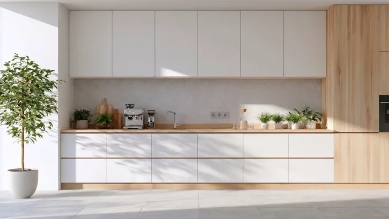 Kuchyňa na mieru od stolárstva Pavol Turkovič Bratislava v minimalistickom svetlom prevedení